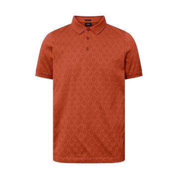 Tricou polo cu print geometric
