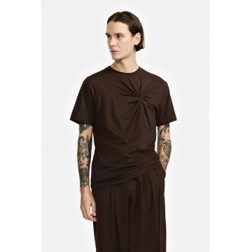 Tricou regular fit cu detaliu frontal