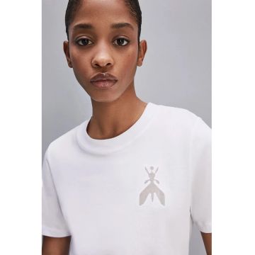 Tricou regular fit cu detaliu logo fly transparent