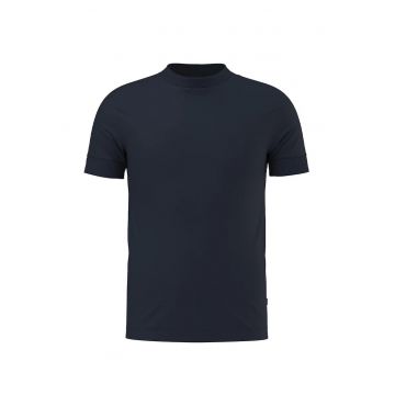 Tricou regular fit cu elastic la maneci