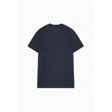 Tricou regular fit cu guler in V