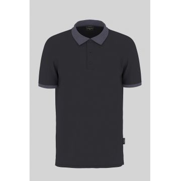 Tricou regular fit cu guler polo