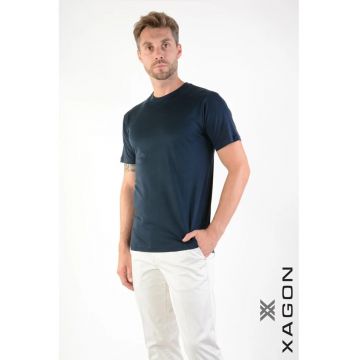 Tricou regular fit cu guler rotund 1DBOSTO