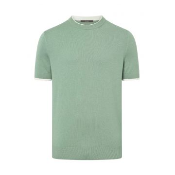 Tricou regular fit cu guler rotund 30044681