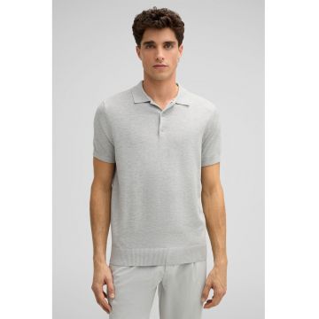 Tricou regular fit polo cu inchidere prin nasturi