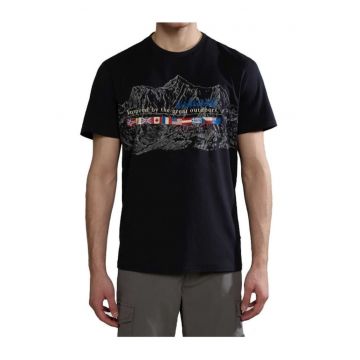 Tricou  S-turin 1 - negru - 100% bumbac -