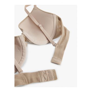 Sutien uni push-up cu funda
