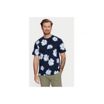 Tricou barbati -  304509025 - Bumbac organic - Albastru