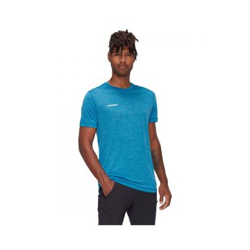 Tricou Barbati Mammut Tree Wool Fl Glacier Blue Melange