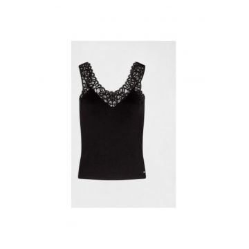 Tricou dama -  300302033 - Viscoza - S INTL - Negru