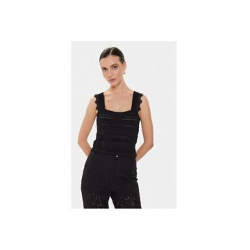 Tricou dama -  303919979 - Viscoza/Poliamida - XS INTL - Negru