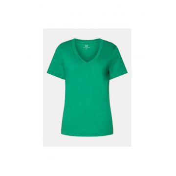 Tricou dama -  304144431 - Bumbac organic - Verde