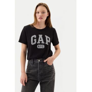 Tricou dama -  304144554 - Bumbac organic - Negru