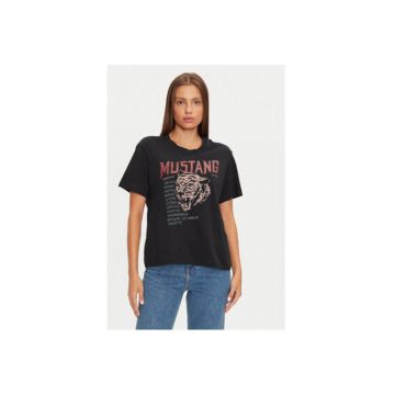 Tricou dama -  304339912 - Bumbac - Negru