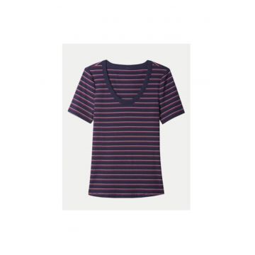 Tricou dama -  304454417 - Bumbac - Albastru