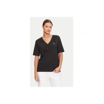 Tricou dama -  304582639 - Bumbac - Negru