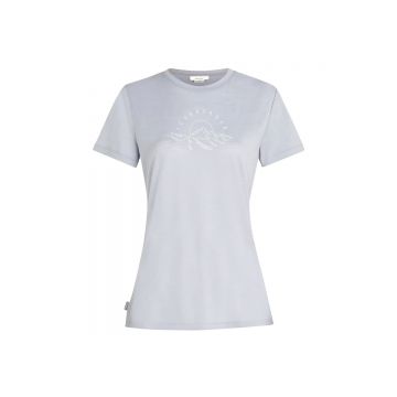 Tricou Dama Icebreaker 150 Tech Lite Ss Sunrise Sumit Grey Quartz
