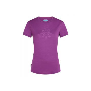 Tricou Dama Icebreaker Merino 125 Cool-lite Sphere Ss Fusion Passion