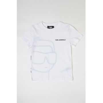 Tricou din bumbac cu imprimeu logo supradimensionat