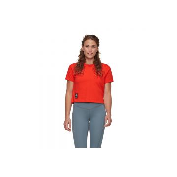 Tricou Femei Mammut Massone Cropped Patch Mammut Red