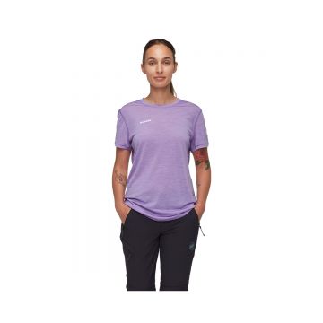 Tricou Femei Mammut Tree Wool Fl Lavandin Melange