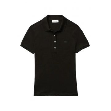 Tricou Polo Dama -  Bumbac - Negru