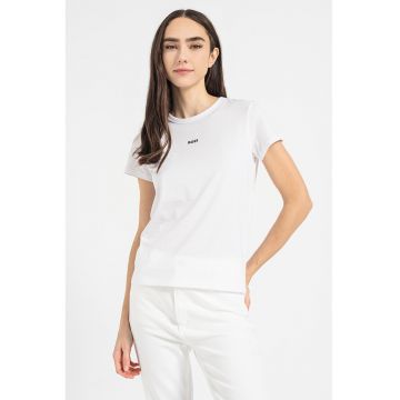 Tricou slim fit cu detaliu logo Eventsa