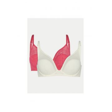 Set 2 sutiene dama -  305208668 - Nylon - Alb