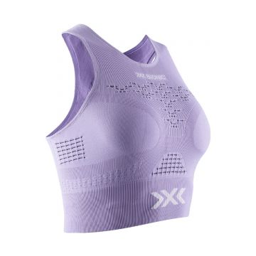 Top Femei X-bionic Energizer 4 0 Fitness Crop Bright Lavender-white