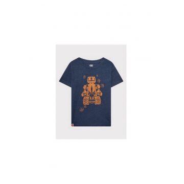 Tricou baieti -  300687970 - Bumbac/Poliester - 104 CM - Albastru