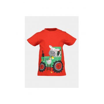 Tricou baieti -  303572211 - Rosu - Bumbac
