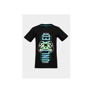 Tricou baieti -  303573492 - Negru - Bumbac