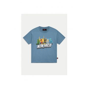 Tricou baieti -  304705908 - Bumbac organic - Albastru