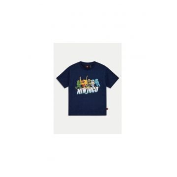 Tricou baieti -  304705915 - Bumbac organic - Albastru