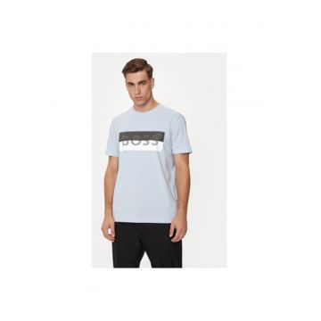 Tricou barbati -  303677220 - Bumbac/Lyocell - Albastru