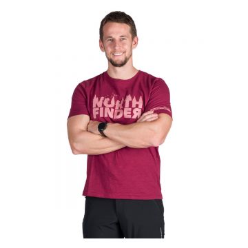 Tricou Barbati Northfinder Josef Dark Red