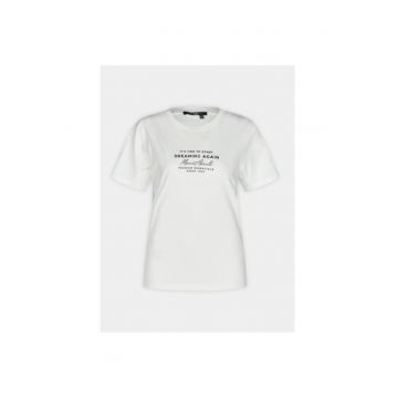 Tricou dama -  303698515 - Bumbac - Alb