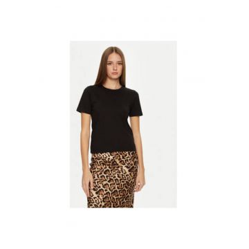 Tricou dama -  304582158 - Bumbac - Negru
