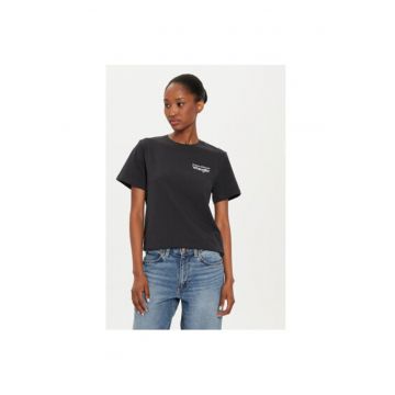 Tricou dama -  304596384 - Bumbac - Negru