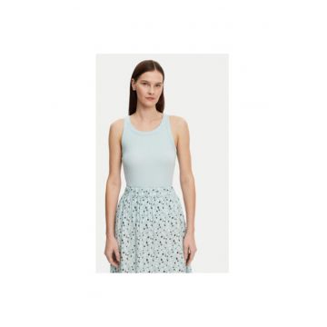 Tricou dama -  304884696 - Bumbac organic - Albastru