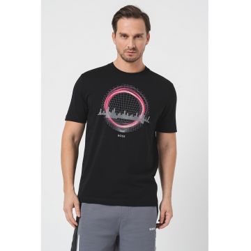 Tricou din amestec de bumbac cu imprimeu grafic
