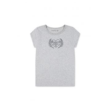 Tricou din amestec de bumbac cu logo