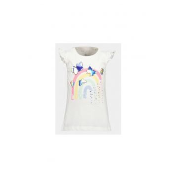Tricou fete -  303572600 - Bumbac - 92 CM - Alb