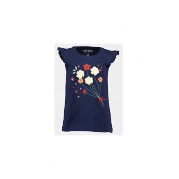 Tricou fete -  303572631 - Bumbac - 92 CM - Albastru
