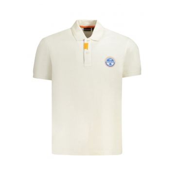 Tricou polo barbati - cu imprimeu cu logo - Regular fit -  Bleumarin