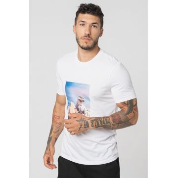 Tricou regular fit cu imprimeu foto TeFragile