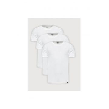Set 3 tricouri barbati -  209074697 - Bumbac - 2XL INTL - Alb