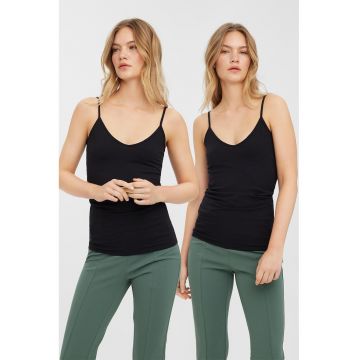Set de topuri cu bretele subtiri - 2 piese