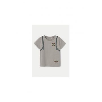 Tricou baieti -  304435249 - Bumbac organic - Gri