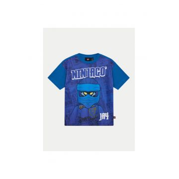Tricou baieti -  304705793 - Poliester/Bumbac organic - Albastru